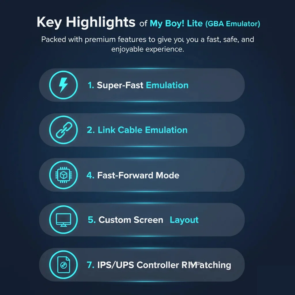 Download My Boy APK Free GBA Emulator (v2.0.9) for Android | 2026 4 Key Highlights of My Boy Lite 1